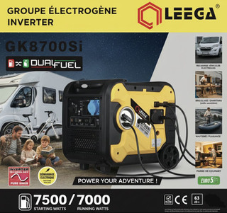 موتور برق 7.5 کیلوات سه گانه سوز برند اروپایی LEEGA ریموت استارت
